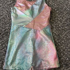 Colorful Snakeskin Patterned Dress